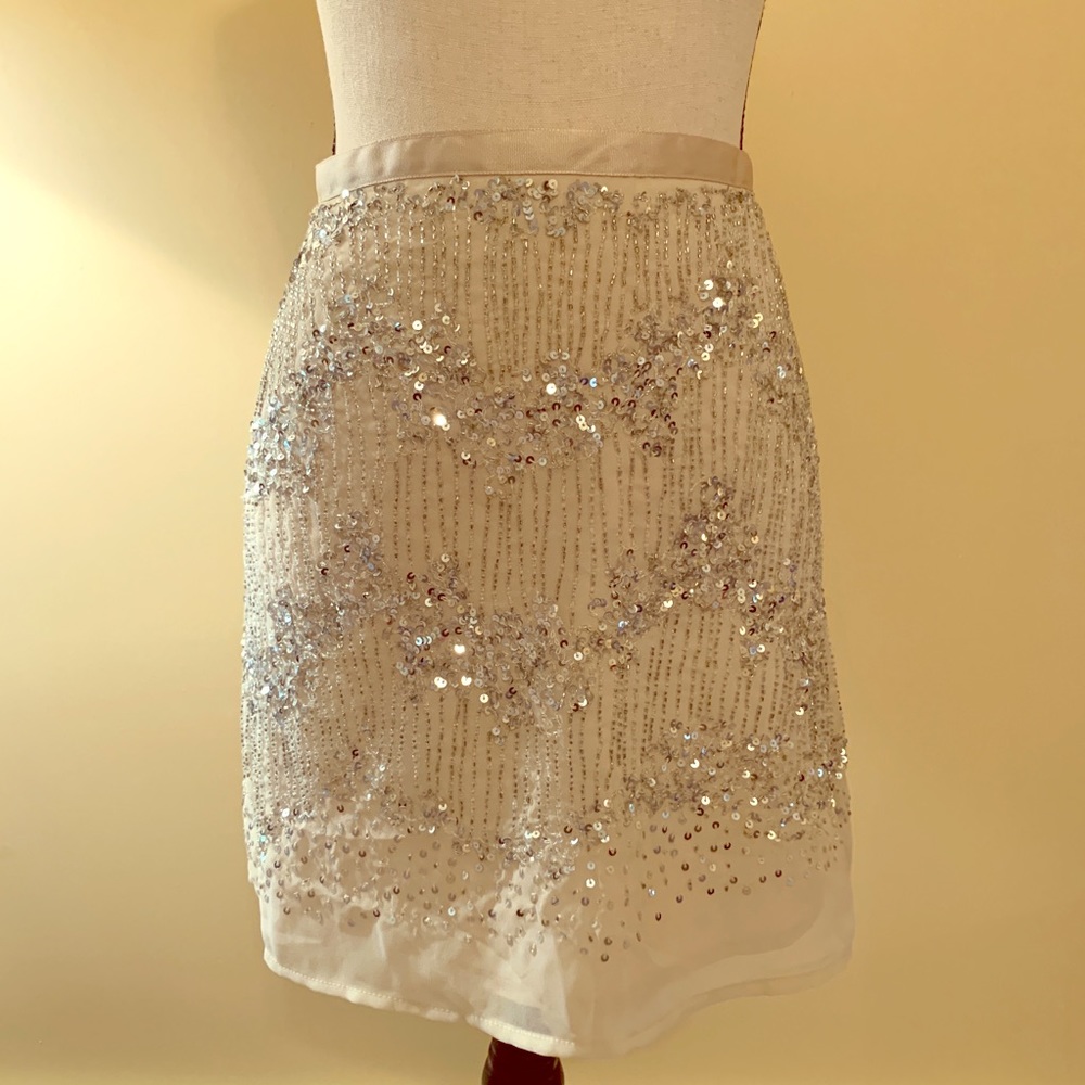 Crystal sequin mini skirt
